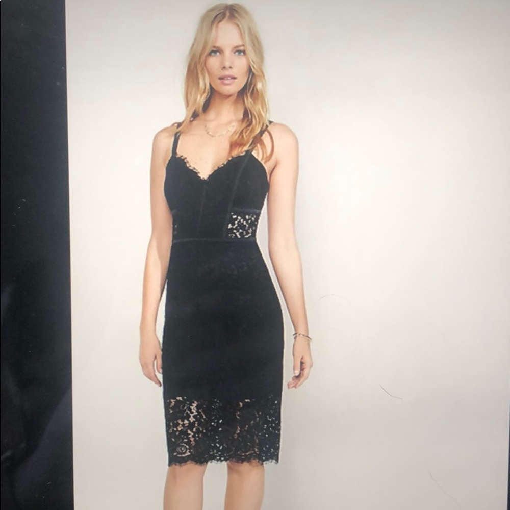 Express Spaghetti Strap Lace Dress